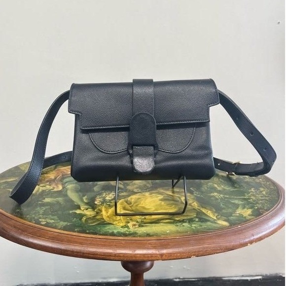 Senreve Handbags - Senreve Aria Belt Bag - Black Pebbled Leather